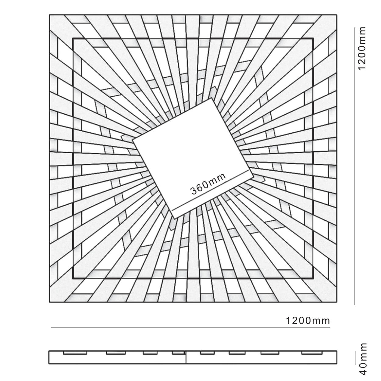 Приствольная решетка для дерева ZKING ATMOSPHERE 1.2х1.2м Черная в Славгороде фото