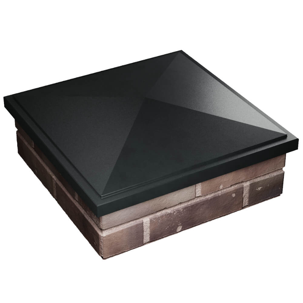 Колпак Zking БонаМоно Черный на столб 2х2 кирпича (515х515, 530х530мм) в Славгороде фото