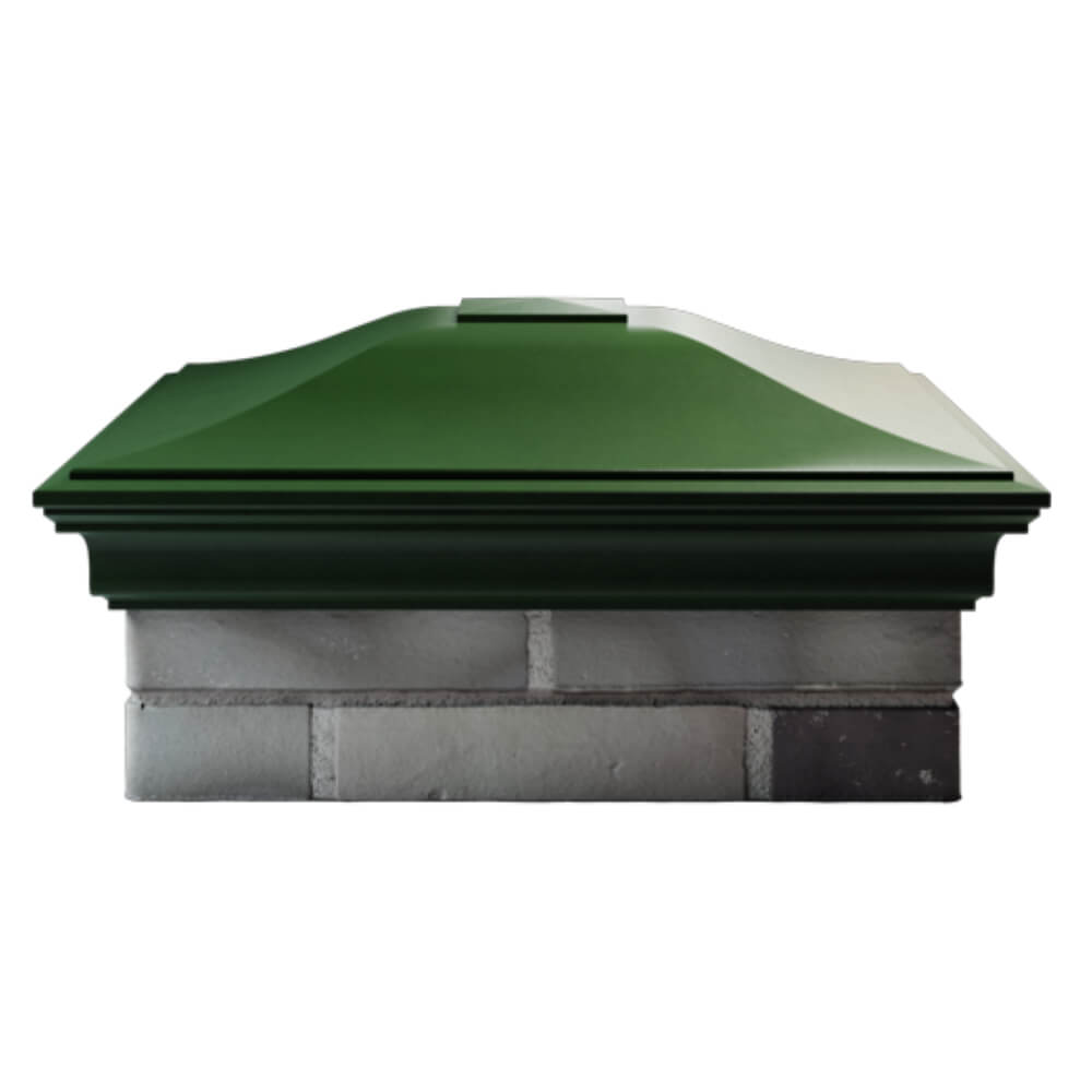 Колпак Zking Монблан Зеленый на столб 2х2 кирпича (515х515мм) в Славгороде фото