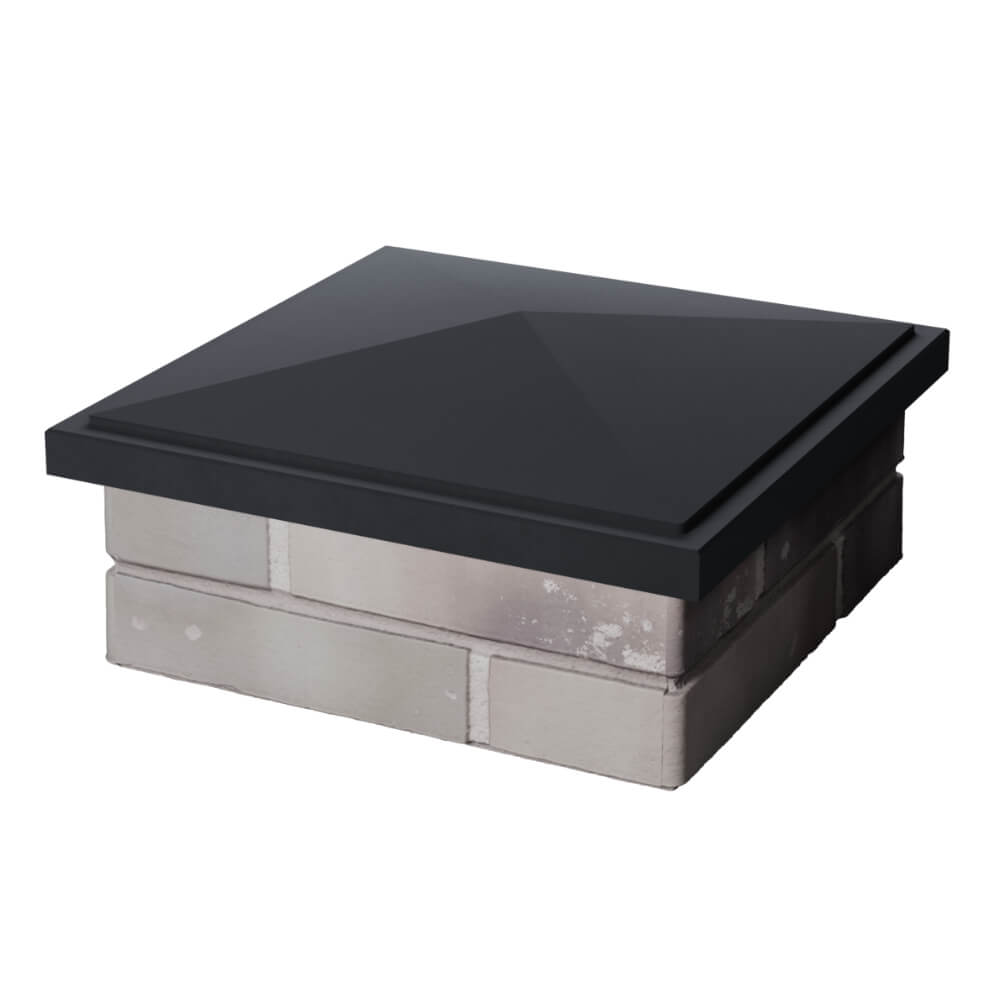 Колпак Zking БонаМоно Серый на столб 1.5х1.5 кирпича (385х385, 400х400мм) в Славгороде фото