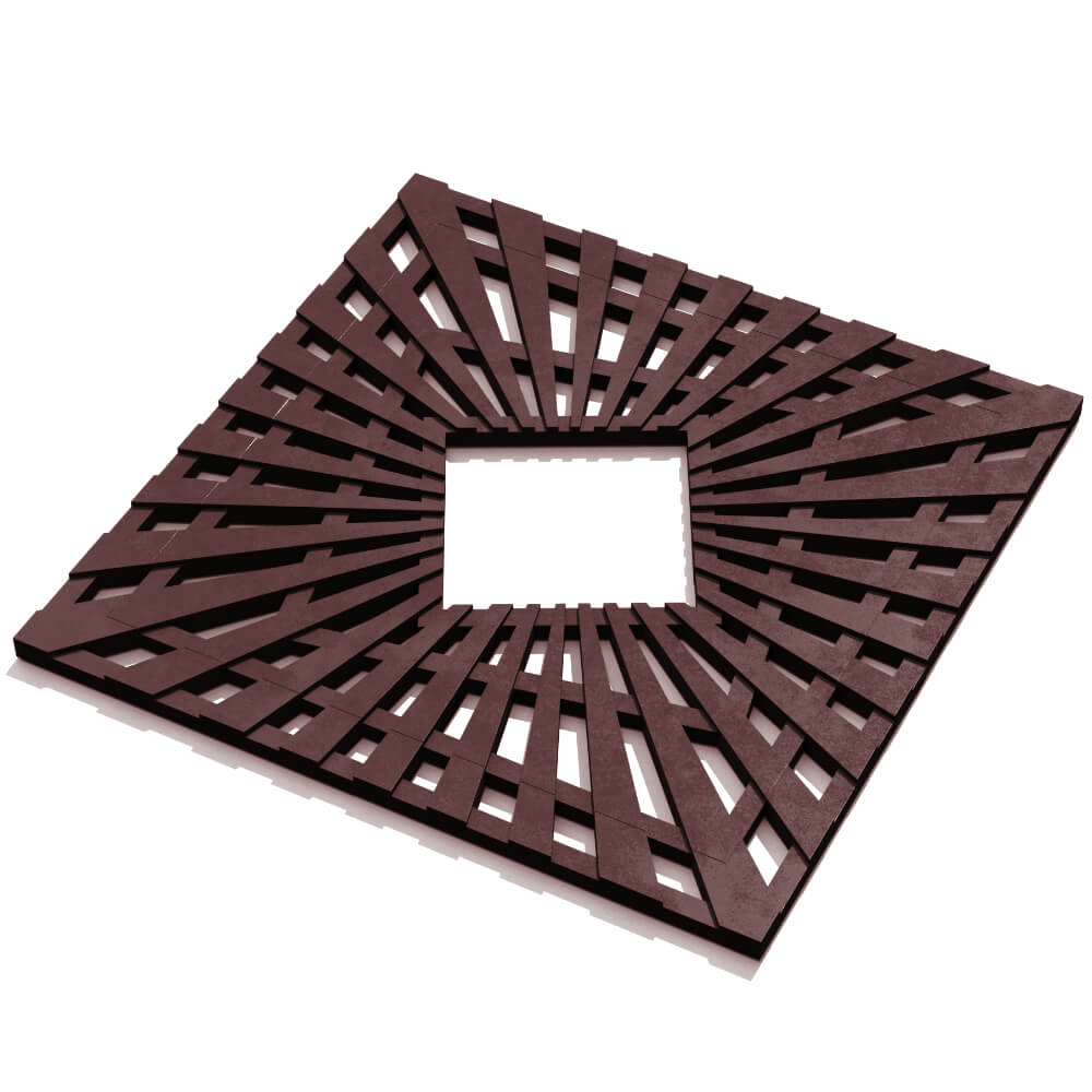 Приствольная решетка для дерева ZKING ATMOSPHERE 1.2х1.2м Коричневая в Славгороде фото