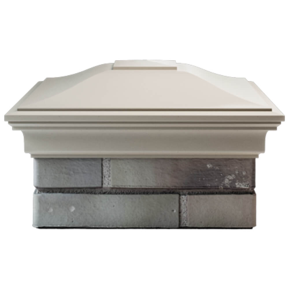 Колпак Zking Монблан Бежевый на столб 1.5х1.5 кирпича (385х385мм) Славгород фото