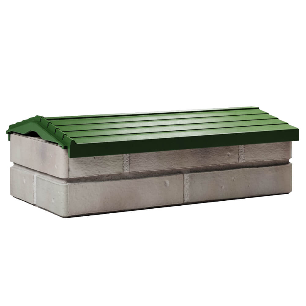 Парапет Zking Бона ХайТек Зеленый с посадкой на 1 кирпич (200/225/255мм) Славгород фото