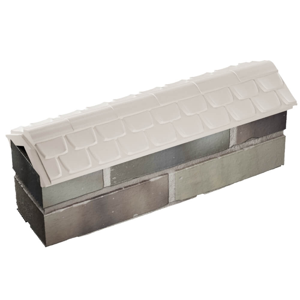 Парапет Zking Эльбрус Бежевый с посадкой на 0.5 кирпича (130мм) в Славгороде фото