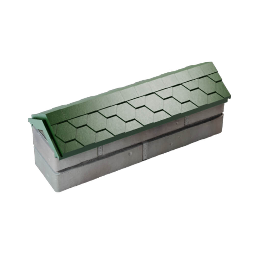 Парапет Zking Эверест Зеленый с посадкой на 0.5 кирпича (130мм) в Славгороде фото