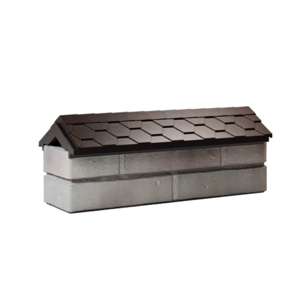 Парапет Zking Эверест Коричневый с посадкой на 0.5 кирпича (130мм) Славгород фото