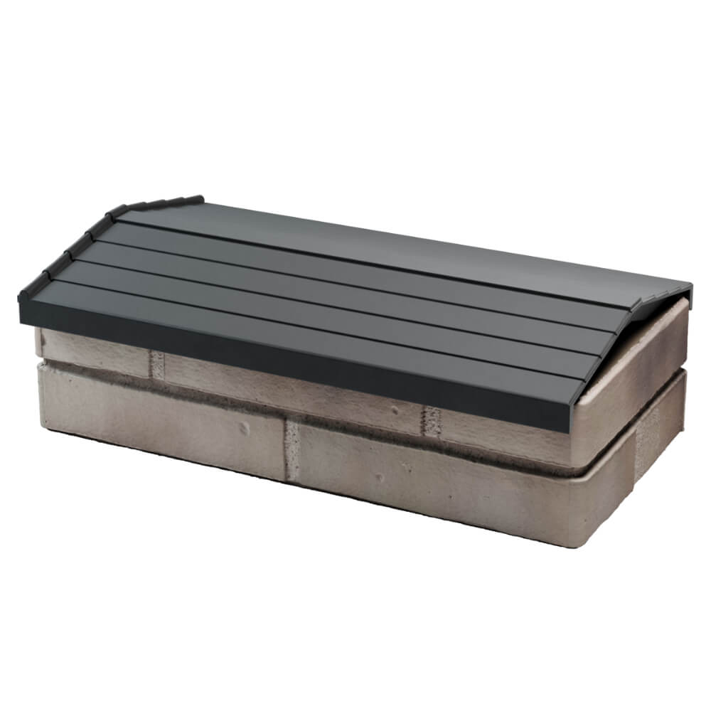 Парапет Zking Бона ХайТек Серый с посадкой на 1 кирпич (200/225/255мм) в Славгороде фото