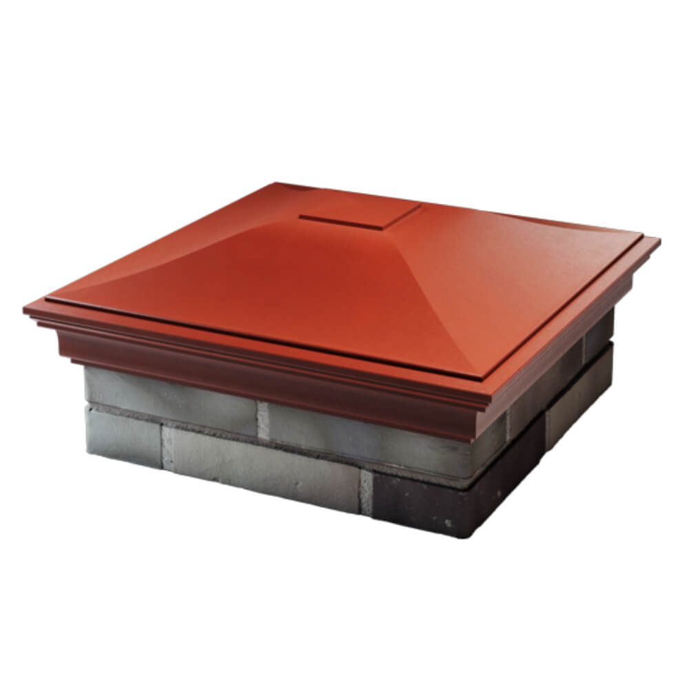 Колпак Zking Монблан Красный на столб 2х2 кирпича (515х515мм) в Славгороде фото