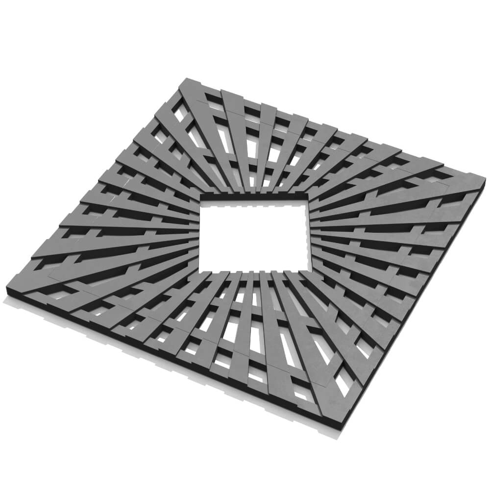 Приствольная решетка для дерева ZKING ATMOSPHERE 1.2х1.2м Серая в Славгороде фото