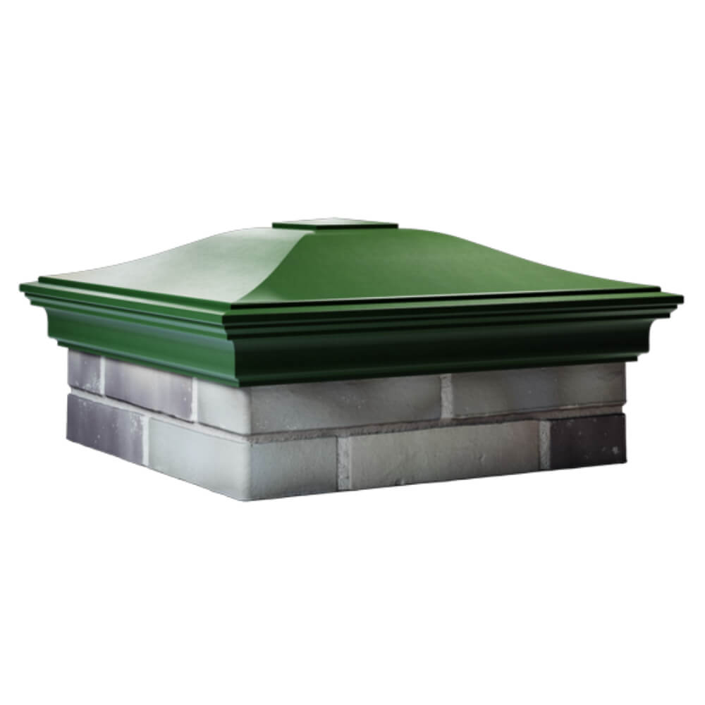 Колпак Zking Монблан Зеленый на столб 2х2 кирпича (515х515мм) в Славгороде фото